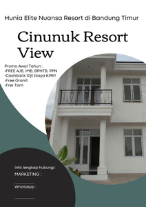 Rumah 2 Lantai Resort Cileunyi Type Clasic Modern Di Bandung Timur