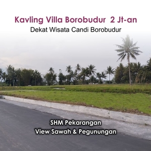 Tanah Area Jl. Borobudur Magelang View Perbukitan menoreh