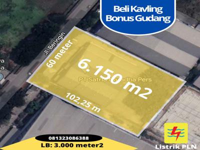 Jual tanah kavling industri bonus gudang murah di delta silicon 2