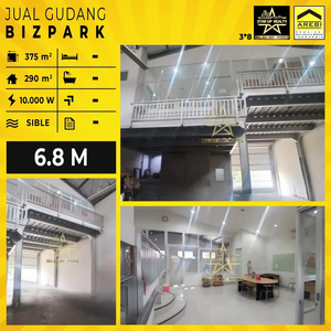 6,8 M nego Dijual gudang Lux ada kantor di Bizpark Kopo lt 375 lb 290