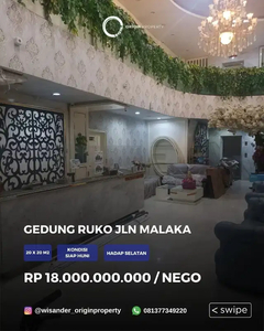 Dijual Gedung Ruko Usaha Luas Daerah Inti Kota Medan Jalan Malaka