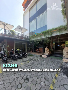 Dijual Hotel Aktif Strategis Tengah Kota Malang