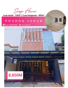 Dijual Hunian Baru Di Pondok Indah Jakrta Selatan