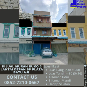 Dijual Murah Ruko 3 Lantai Depan SP Plaza Batu Aji