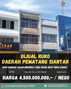 DIJUAL RUKO DAERAH PEMATANG SIAHTAR