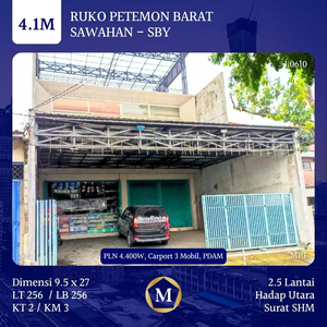 Dijual Ruko Raya Petemon Barat Dekat Arjuno Kedungdoro Tunjungan SHM