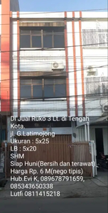 DIJUAL RUKO TENGAH KOTA JL. LATIMOJONG