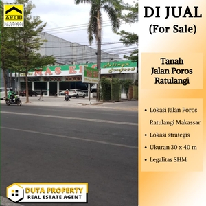 Dijual Tanah Jalan Poros Ratulangi Makassar