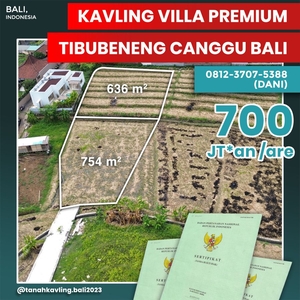 Dijual TANAH KAVLING Lingkungan Villa TIBUBENENG CANGGU BALI