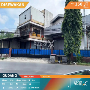 Disewakan Gudang di Sulfat Malang Nol Jalan Cocok Untuk Usaha