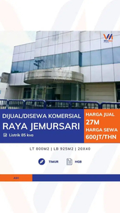 Disewakan Komersial di Raya Jemursari