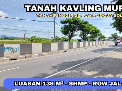 Jual Tanah Klaten dekat Jl Raya Jogja-Solo tanah Kavling SIAP AJB