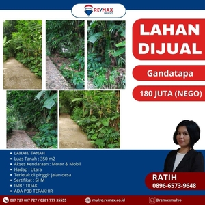 LAHAN DIJUAL DI PINGGIR JALAN DESA