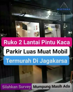 (NEGO) RUKO 2 LANTAI PINTU KACA PINGGIR JALAN PARKIR LUAS TERMURAH