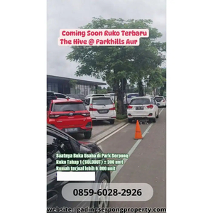 PASTI CUAN ! punya ruko lokasi karawaci 3 lantai 1 Man parkhill AURORA