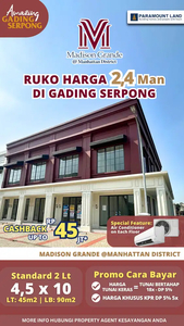 ruko murah gading serpong 2M