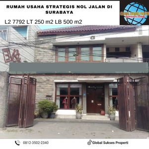 Rumah Usaha Strategis Siap Huni dan Super Luas di Surabaya