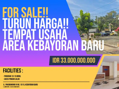 TURUN HARGA TEMPAT USAHA AREA KEBAYORAN BARU