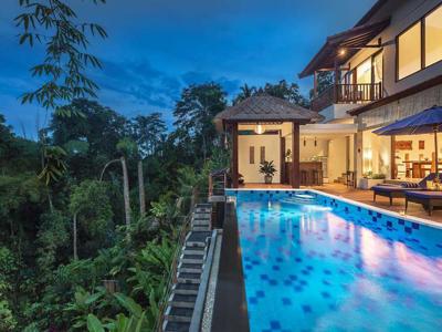 Sewa Harian Villa Lembah 4 Kamar Tidur di Ubud Bali - BVI17221
