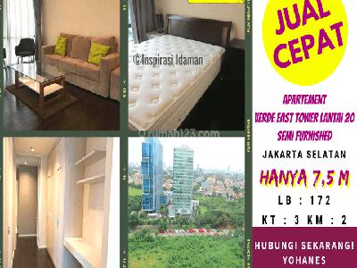 Apartement Verde East Tower Semi Furnished