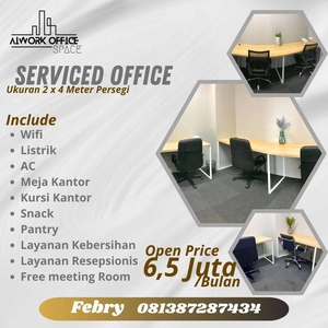 PRIVAT OFFICE DISEWAKAN DENGAN HARGA TERMURAH FULL FASILITAS