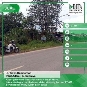 Tanah Tepi Jalan Trans Kalimantan Pontianak Kalimantan Barat