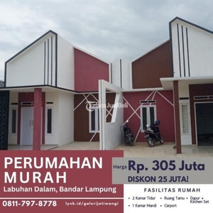 Dijual Rumah 42/72 Lokasi Strategis Akses Mudah 2 Kamar Tidur Luas 1 Kamar Mandi - Bandar Lampung