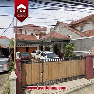 Dijual Rumah Luas 412m2 Lelang 2 Lantai Jalan Waru Pasar Rebo - Jakarta Timur