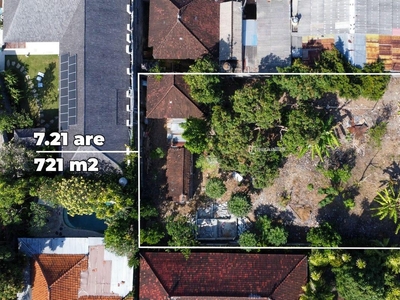 Disewakan Kavling Tanah Luas 721 m2 Lokasi Strategis Sanur Bali - Denpasar