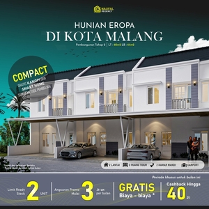 Jual Rumah Baru Tipe 65 & 80 di Naufal Regency Desain Mewah Berlokasi Strategis di Pakis - Malang