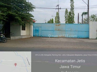Bangunan & tanah eks Pabrik Beras Nol Jalan Provinsi Surabaya Mojokerto