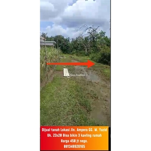 Jual Tanah Ampera Siap Bangun Bisa Bangun 3 Unit Rumah Luas 23x20 Meter Bisa Nego – Pontianak Kalimantan Barat