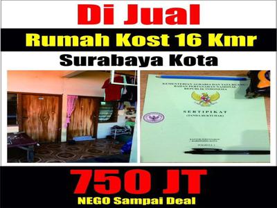 Dijual Kost 16 kamar Surabaya Kota