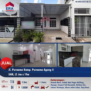 Dijual rumah baru siap huni Komp. Purnama Agung 4