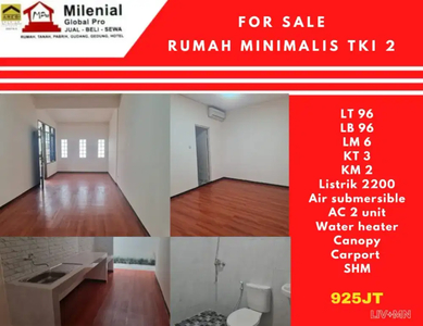 Dijual Rumah Minimalis TKI 2 Bandung