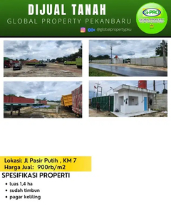 Dijual Tanah Daerah Pasir Putih, Km7 cocok untuk usaha