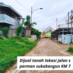 Dijual Tanah SHM Lokasi Dekat STAN Sukabangun KM 7 JL S Parman