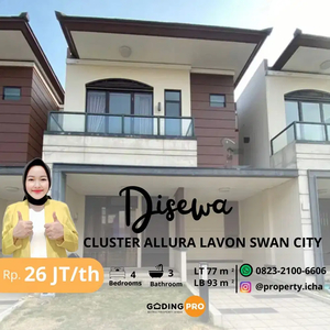 DISEWA RUMAH 2 LT SEMI FURNISH Cluster Allura Lavon 1