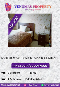 Disewakan Apartement Sudirman Park 2BR Full Furnished Low Floor