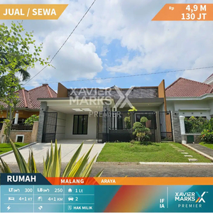 Disewakan Rumah Bagus Siap Huni di Araya Malang Kota