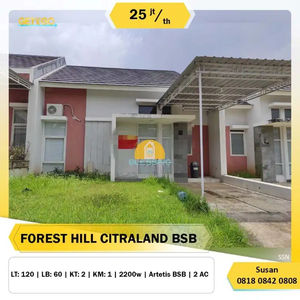 Disewakan Rumah Forest Hill BSB City Semarang