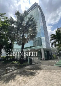 Gedung Office Tower Kantor Baru Dijual di Kebun Sirih Jakarta Pusat