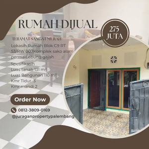 jual murah rumah di lebong gajah