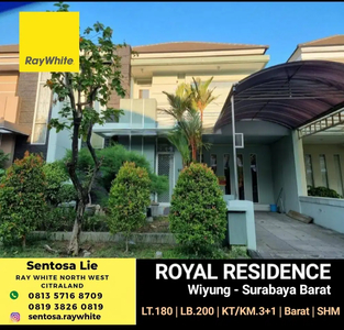 Jual / Sewa Rumah Royal Residence Surabaya SEMI Furnished - Barat -SHM