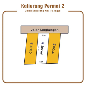 Kavling Siap AJB Barat Pasar Gentan Jalan Kaliurang KM.10