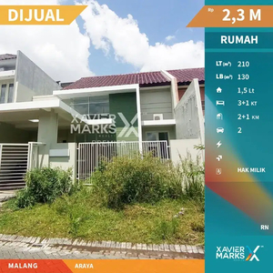 N079 Dijual Rumah Baru Gress Desain Minimalis Modern di Araya Malang