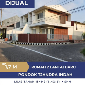 Rumah Baru 2 Lantai Siap Huni Cluster Blimbing Pondok Tjandra Indah