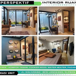 Rumah Baru Cantik Modern Jl Kaliurang 3 kamar 2 kamar mandi