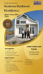 Rumah baru Sidoarjo Sentosa Buduran Residence DP NOL FREE BIAYA