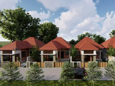 Rumah dengan konsep etnik modern dengan BONUS FURNISH lengkap 